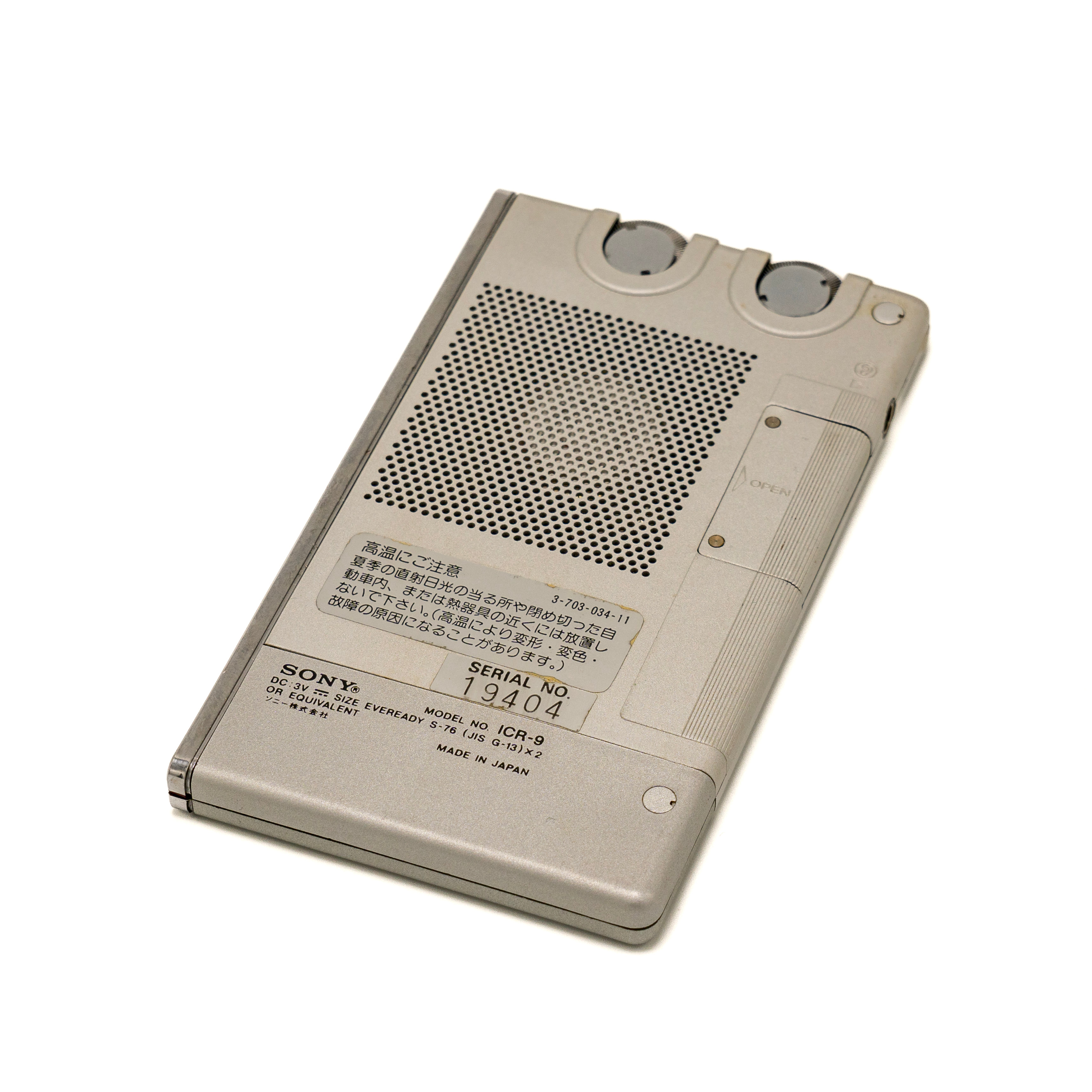 SONY ICR-9 Transistor Radio SONY ICR-9 Transistor Radio